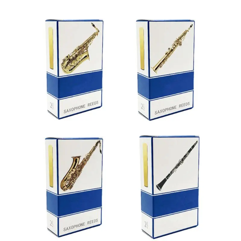 

10pcs/set Alto/Soprano/Tenor Saxophone Reeds Strength 2.5 Bb Clarinet Reed Q6PB