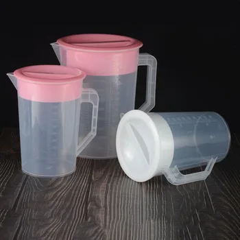 

Large capacity 5000ml graduated plastic measuring cup with lid with plastic cold kettle juice jug c