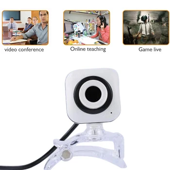 

Webcam 480P Full HD Anchor Camera with Tripod HD 480P Streaming Video Video Webcam 6LED Infrared Night Vision Light