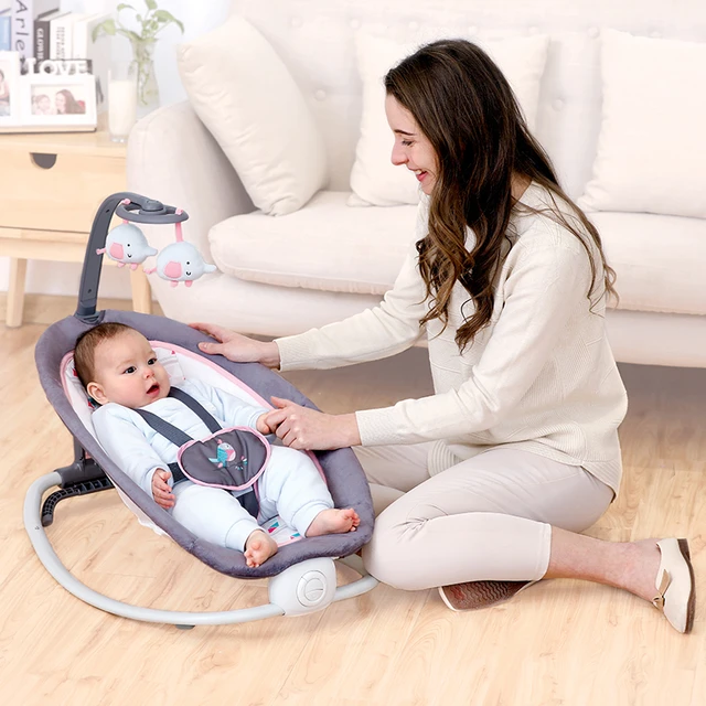 Mecedora eléctrica para bebé, silla mecedora, silla cómoda para bebé, cama  plegable, silla cómoda, mecedora para dormir - AliExpress
