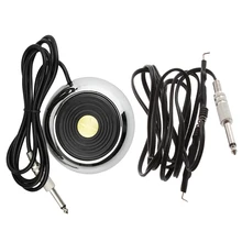 Горячая ножная педаль из нержавеющей стали и шнур для тату Электропитание для татуировки пистолет