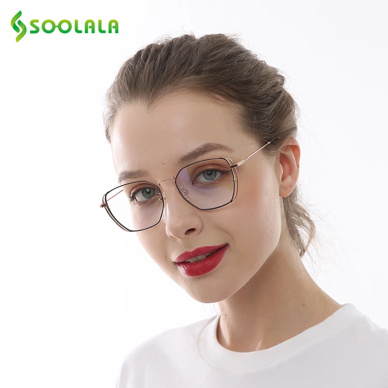 SOOLALA высококачественные очки для близорукости по рецепту, оправа для очков, женские оптические линзы, близорукие с диоптриями, очки от-1,0 до-4,0