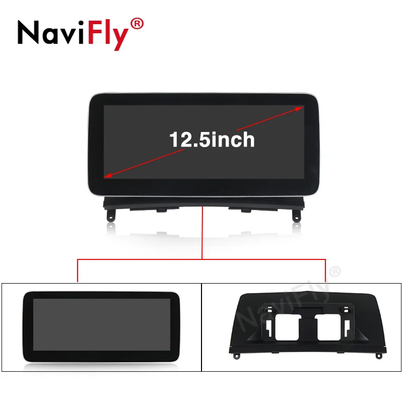 MSM8953 Android10 car GPS radio For Mercedes Benz C Class W204 2008-2010  12.5
