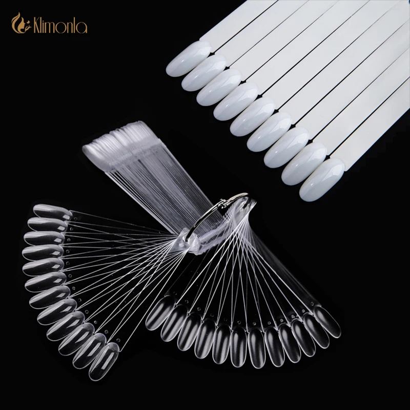 

50 шт. ложные советы для дизайна ногтей дисплей Овальный веер стиль ногтей Swatch Польский Стенд Советы практика инструменты для маникюра чиста...