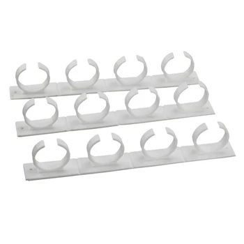 

3pcs Kitchen RV Spice Gripper Clip Strip 20 Jar Rack Storage Holder Wall Plastic Storage Rack HFing