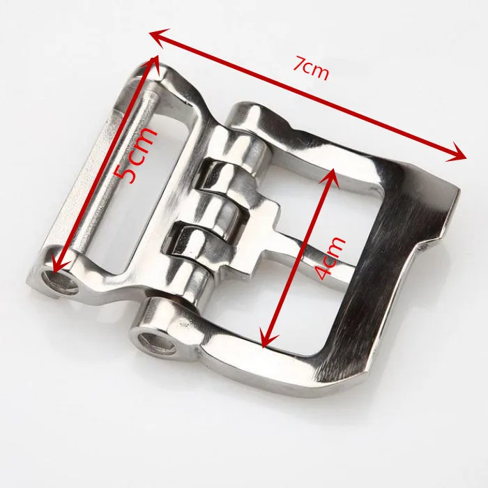 1pcs-DIY-Leather-craft-Hardware-40mm-Belt-buckle-Brushed-Metal-Solid-Stainless-Steel-Keeper-Jeans-Belt
