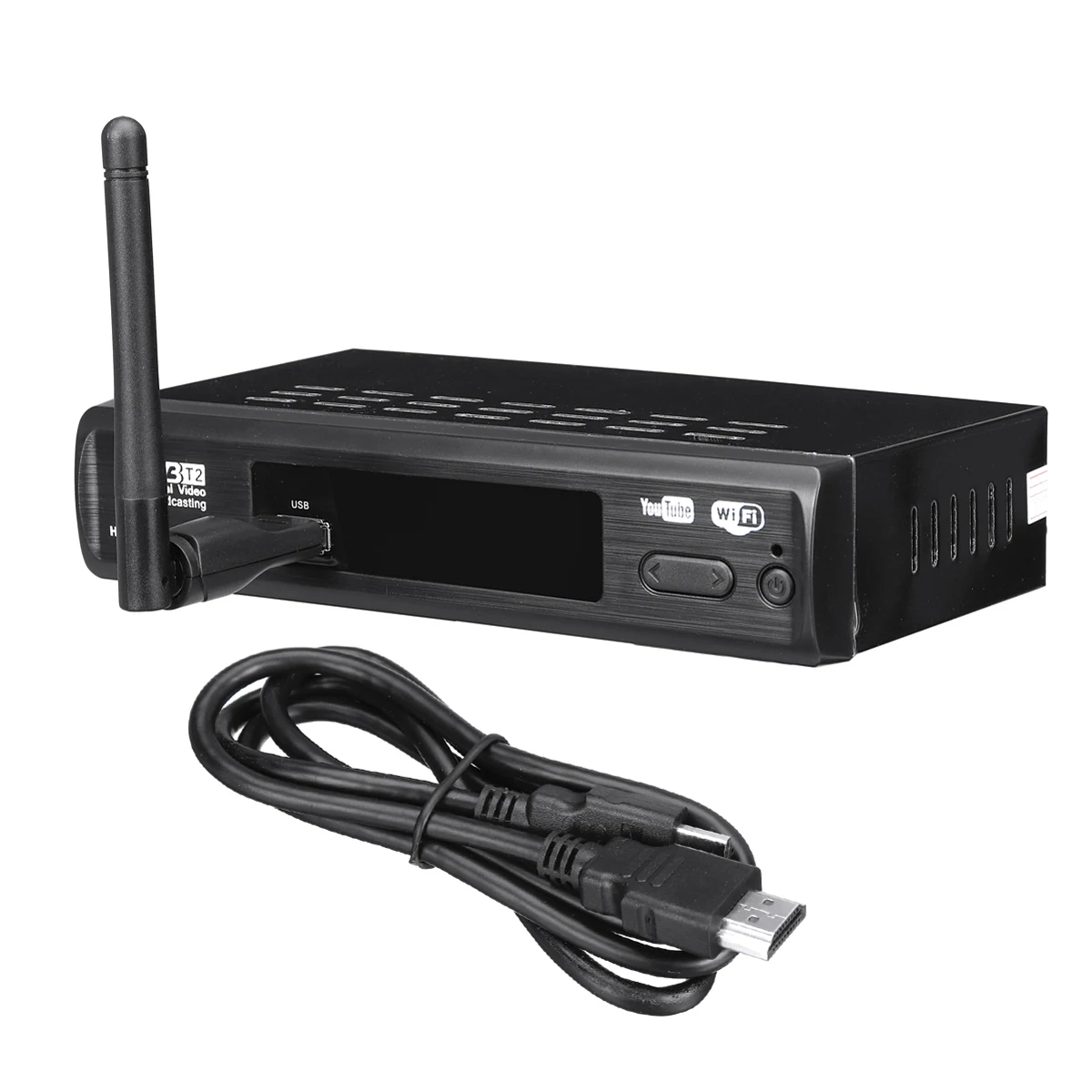 ТВ-тюнер USB2.0 DVB T2 DVB-T2 приемник Full-HD 1080P цифровой смарт-поддержка ТВ-коробок MPEG H.264 I P tv Встроенная русская инструкция