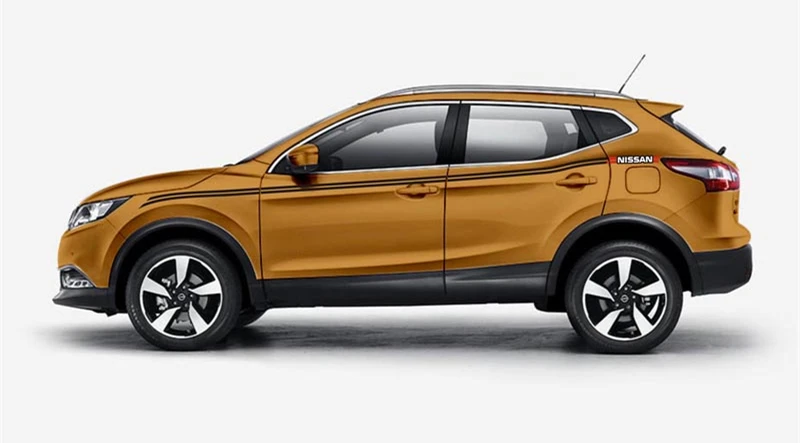 World Datong Racing Sport Stripes для Nissan QASHQAI SPORT car с обеих сторон тела спортивные наклейки для авто
