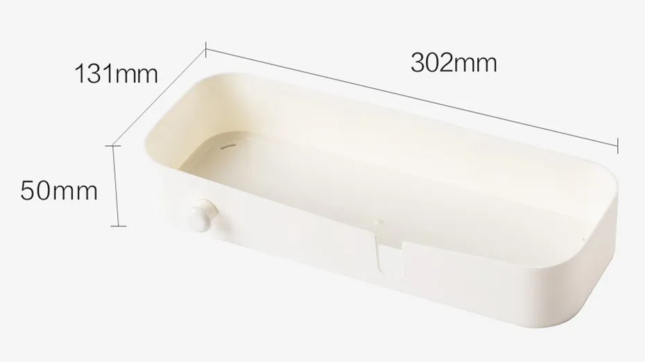 Xiaomi шампунь мыло корзинка для косметики держатель Полка стойка аксессуары для ванной комнаты органайзер для хранения ванная кухня офис - Цвет: Rectangle