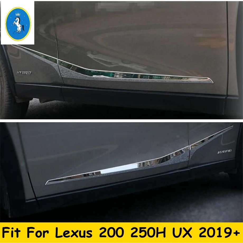 Luxury FX Chrome 2 Side Molding Insert Trim for 2006-2008 RX400 4pc