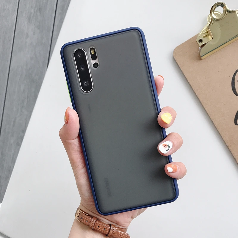 Роскошный контрастный кнопочный мобильный чехол для телефона для Hauwei mate 10 20 30 Lite P20 P30 Pro простой матовый чехол для Hauwei P SmartZ