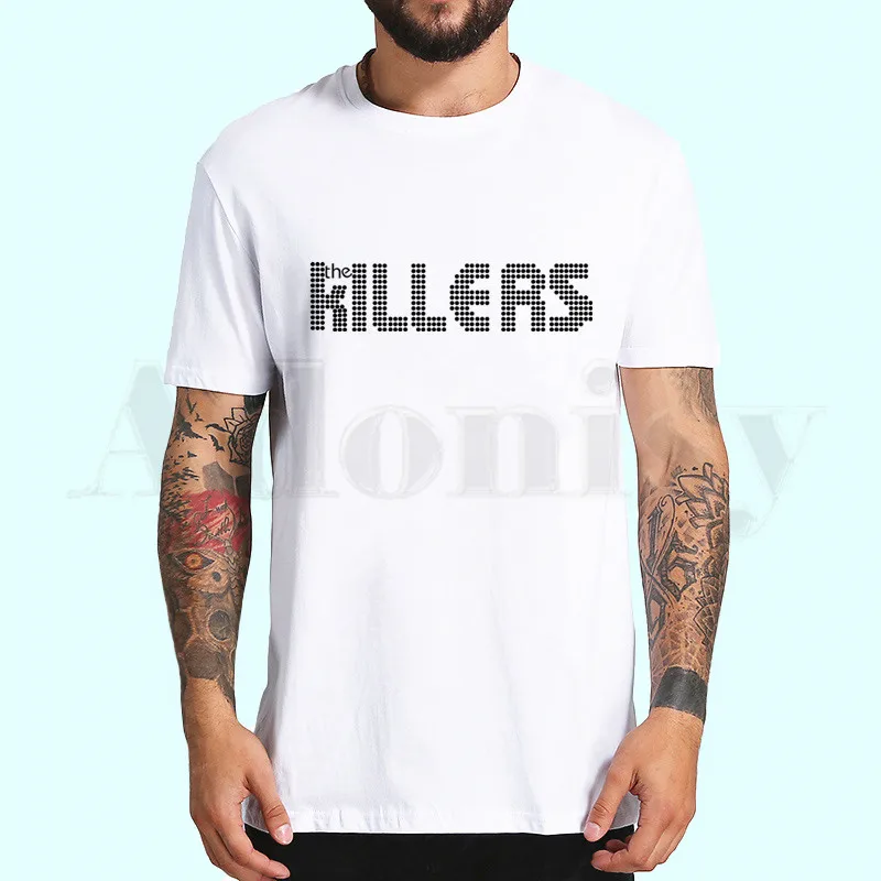 The Killers панк-рок хипстерская повязка, футболки, весенние топы, летние футболки для мужчин и женщин, повседневные футболки с коротким рукавом - Цвет: A