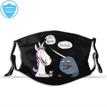 

Unicorn Mouth Face Mask Unicorn Vs Narwhal Facial Mask Kawai Cool with 2 Filters for Adult