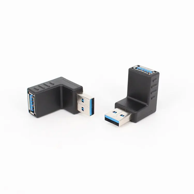 USB3.0 адаптер «Папа-мама» правый угол расширение данных компьютерный адаптер L Тип 90 градусов папа-мама