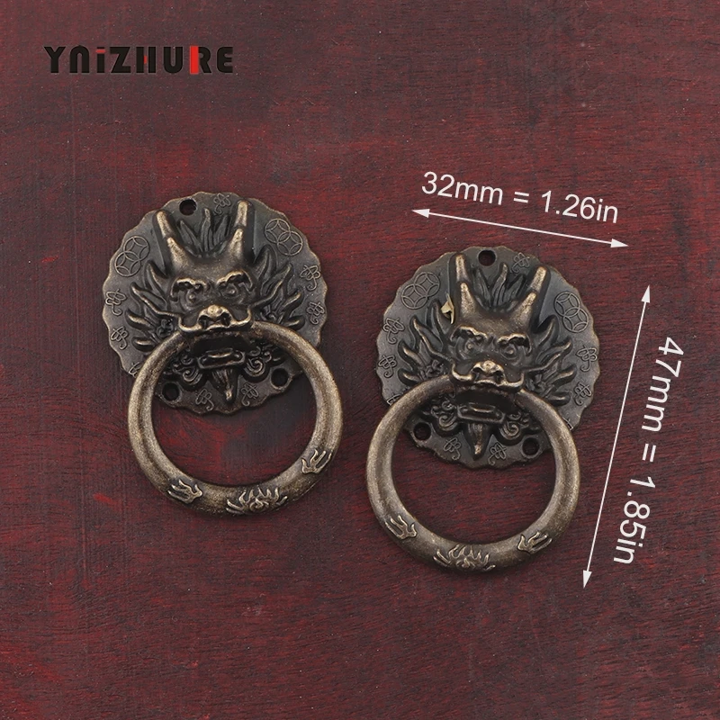 2PCS-32-47mm-Vintage-Dragon-Head-Furniture-Door-Pull-Handle-Zinc-Alloy-Cabinet-Dresser-Drawer-Knobs (3)