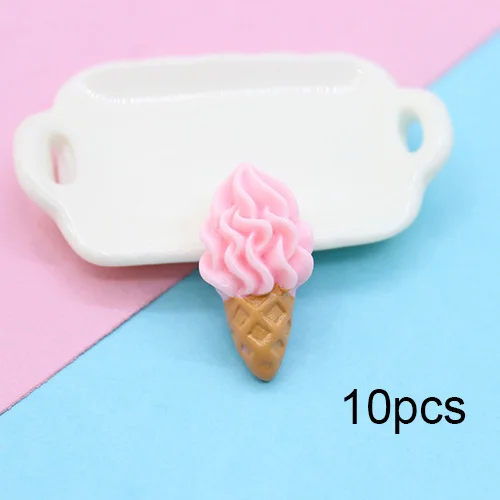 Pink 10pcs Happy monkey ломтики слизи поставки шармы канифольное мороженое добавки Набор DIY Аксессуары декор наполнитель для пушистой чистой слизи игрушки - Цвет: Pink 10pcs