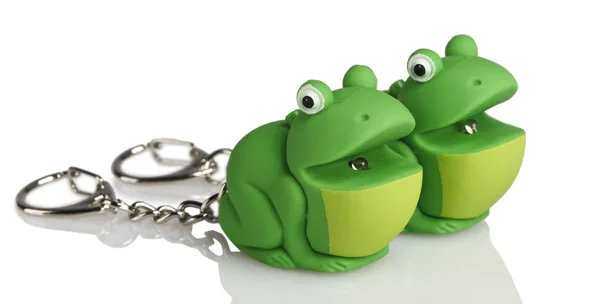 Hot Sales Frog LED Sound Making Shining Flashlight Keychain Car Handbag Pendant Small Gifts Manufacturers Direct Selling