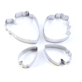 

4Pcs/Set Stainless Steel Cutting Die Flower Peony Petalsbaking Tools For Cakes Fondant Cake Decorating Mould Tool