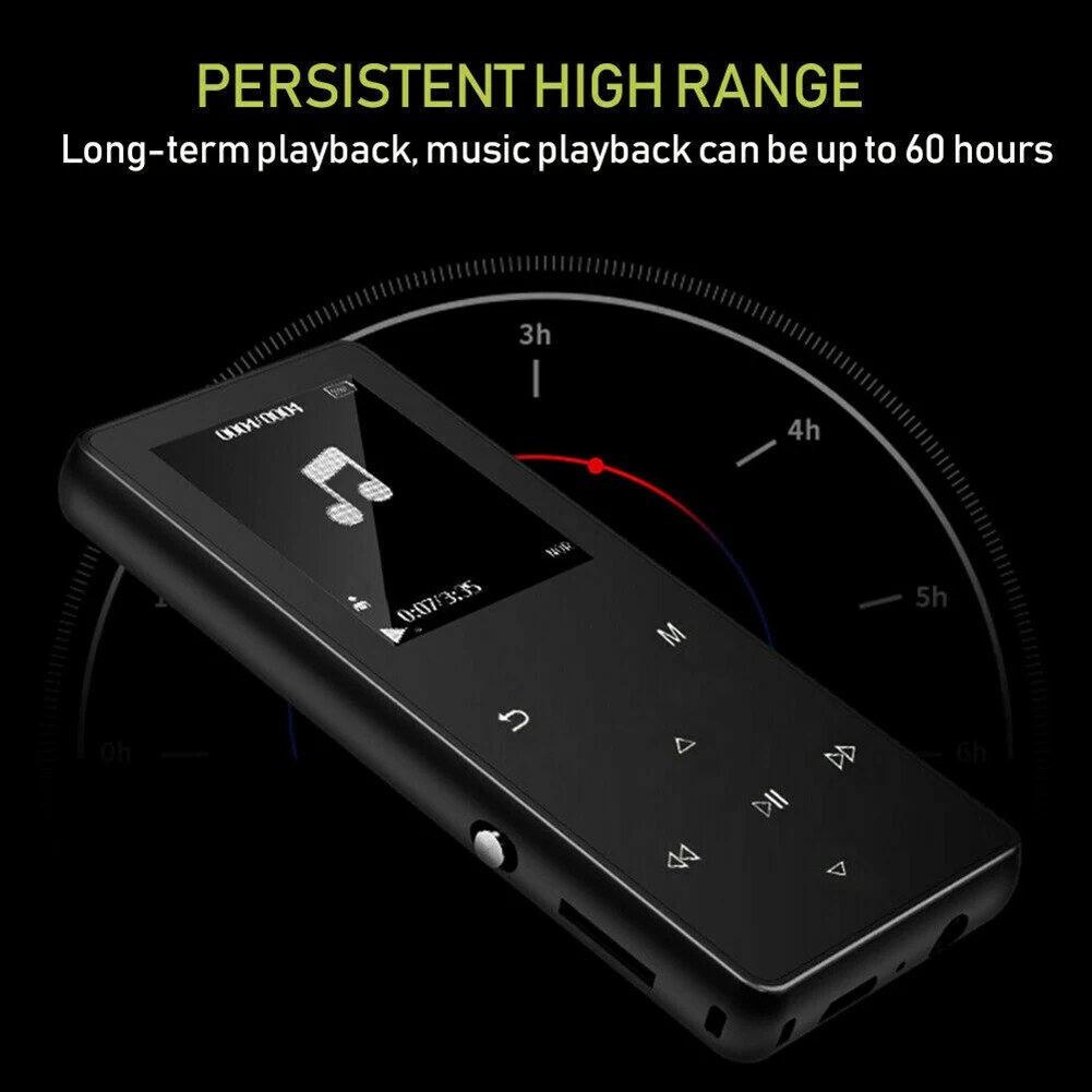 1.8in Bluetooth MP3 OLED экран умный металлический ультратонкий HIFI портативный музыкальный плеер Hi 888