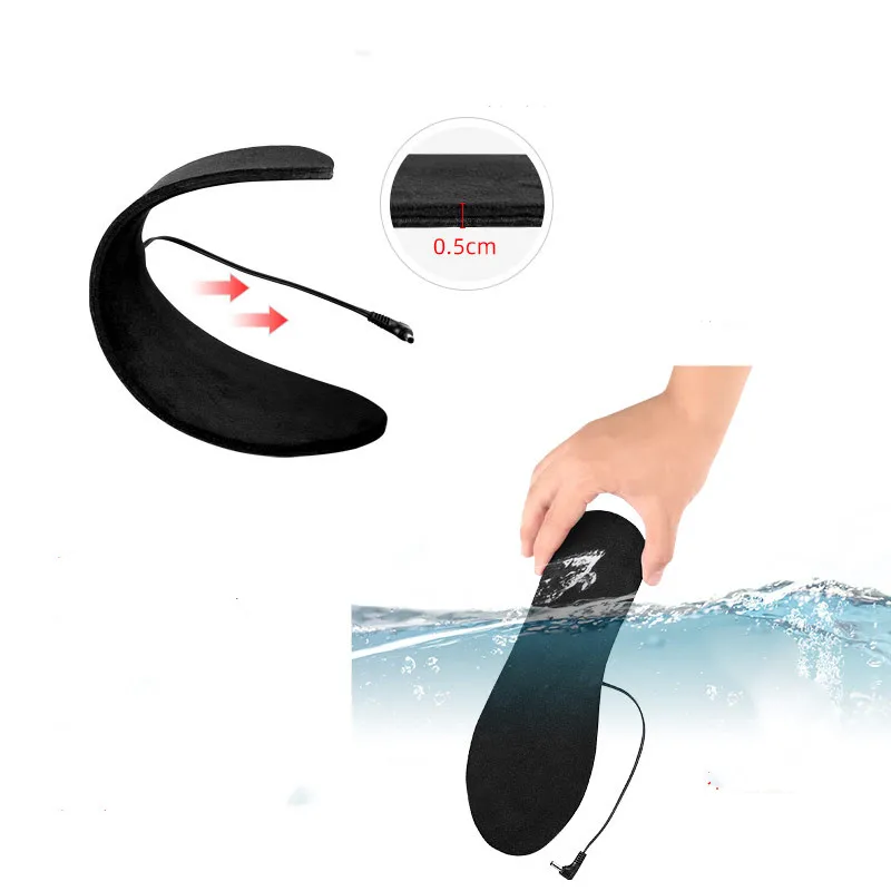 Semelles chauffantes rechargeables USB, taille 35-46, pour chaussures  chauffantes électriques personnalisées, pour le ski en