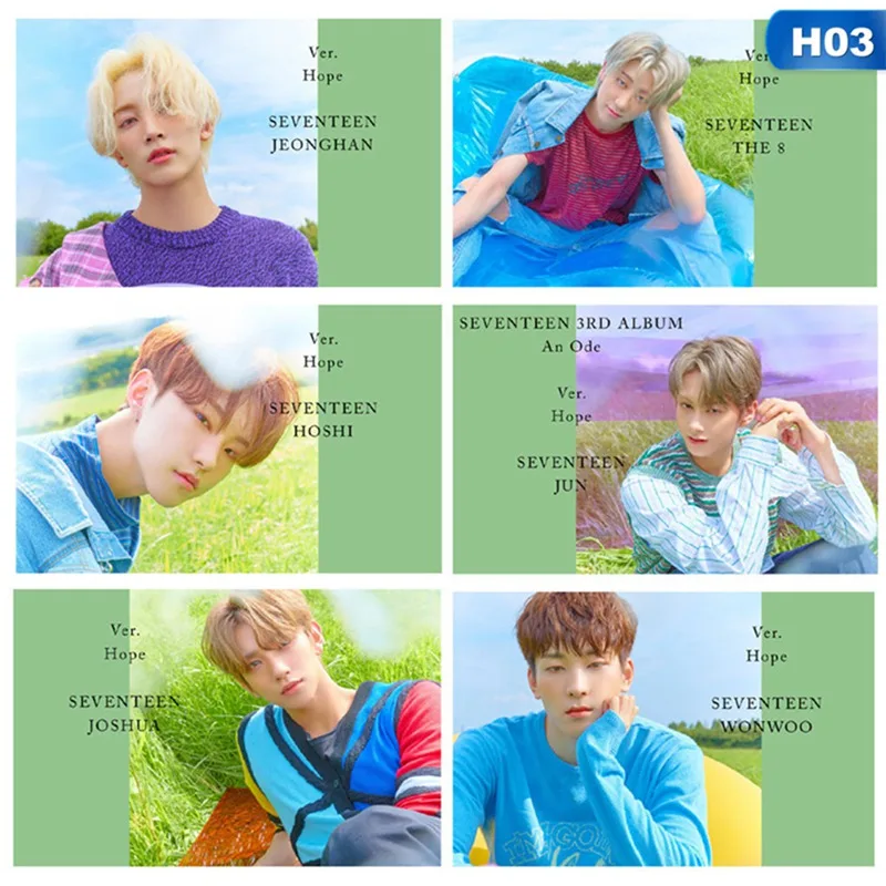 26 шт./компл. k-pop SEVENTEEN новые альбомы Ode карты с кристаллами наклейки в виде автобуса Стикеры для альбомов самодельные бумажные карты - Цвет: 03