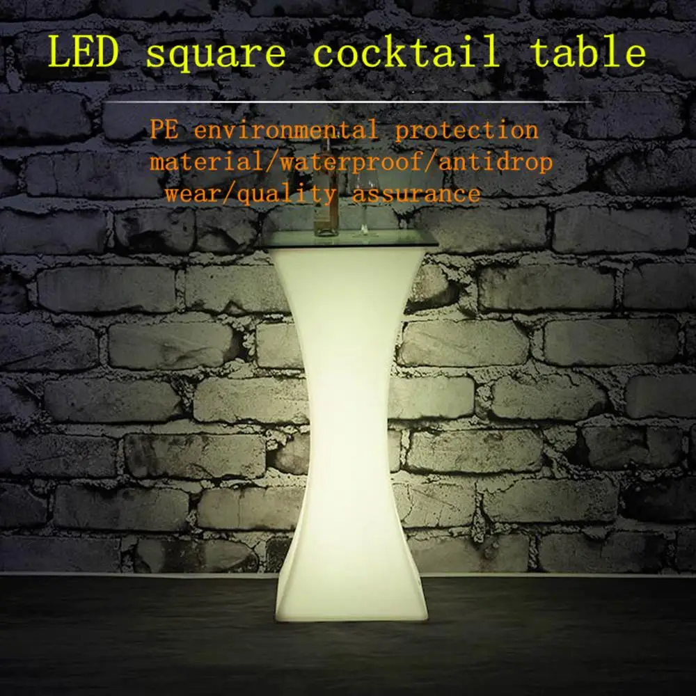 2019 Newest Rechargeable LED high end cocktail table plastic bar coffee table Commercial Bar Furniture Bar Stools 2019 Newest Rechargeable LED high end cocktail table plastic bar coffee table Commercial Bar Furniture Bar Stools