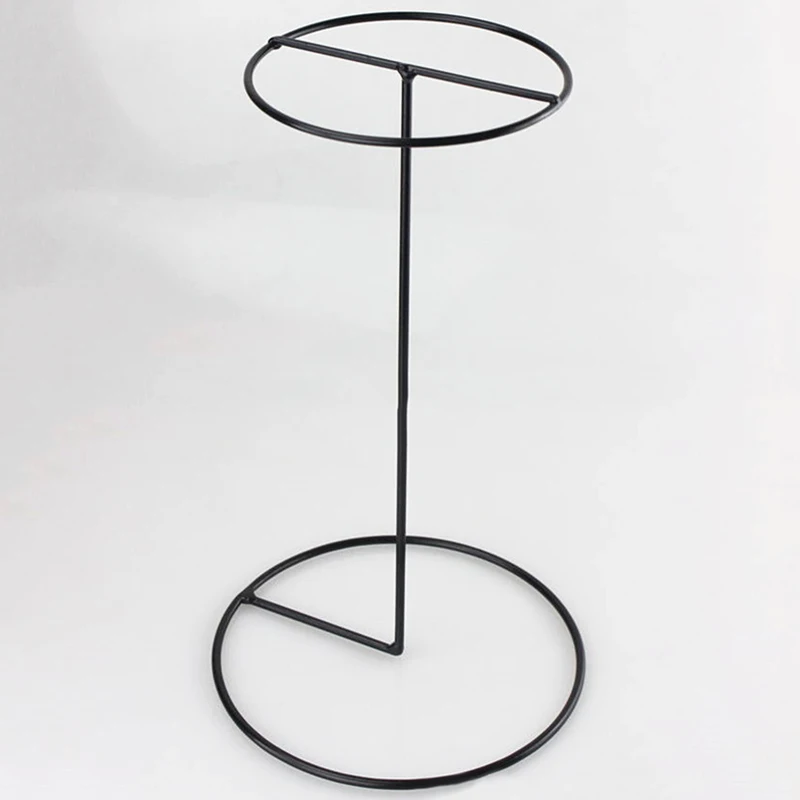 

1pc Vintage Metal Iron Rack Holder Stand Retail Store Home Hat Hair Wig Display