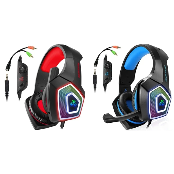 2x Hunterspider игровая гарнитура для PS4 3 5 мм стерео звуковой кабель с микрофоном