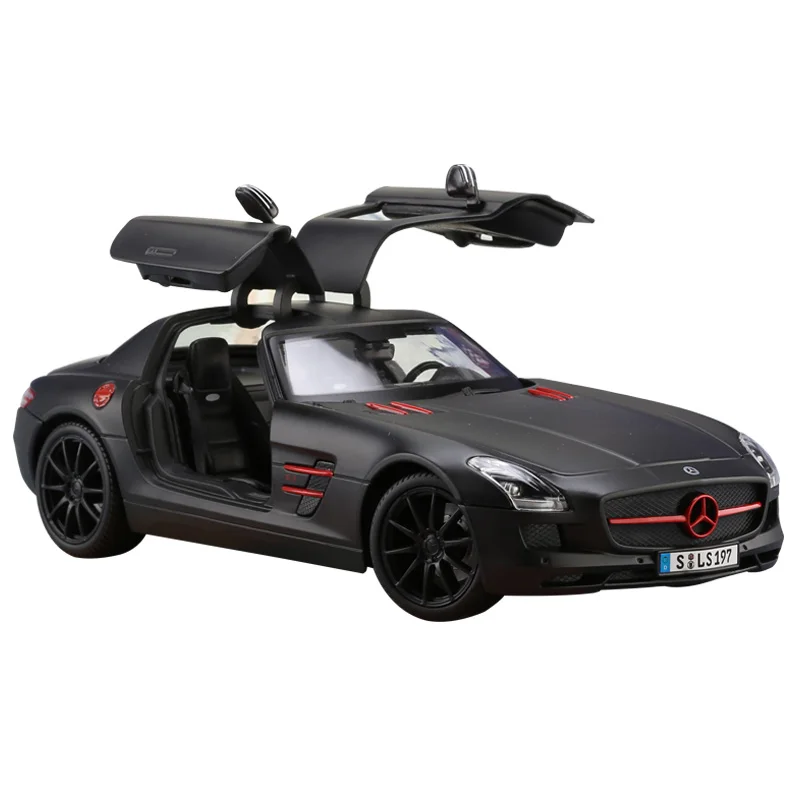 Модель автомобиля Maisto 1:18 Mercedes Benz SLS AMG матовая из сплава модель коллекция