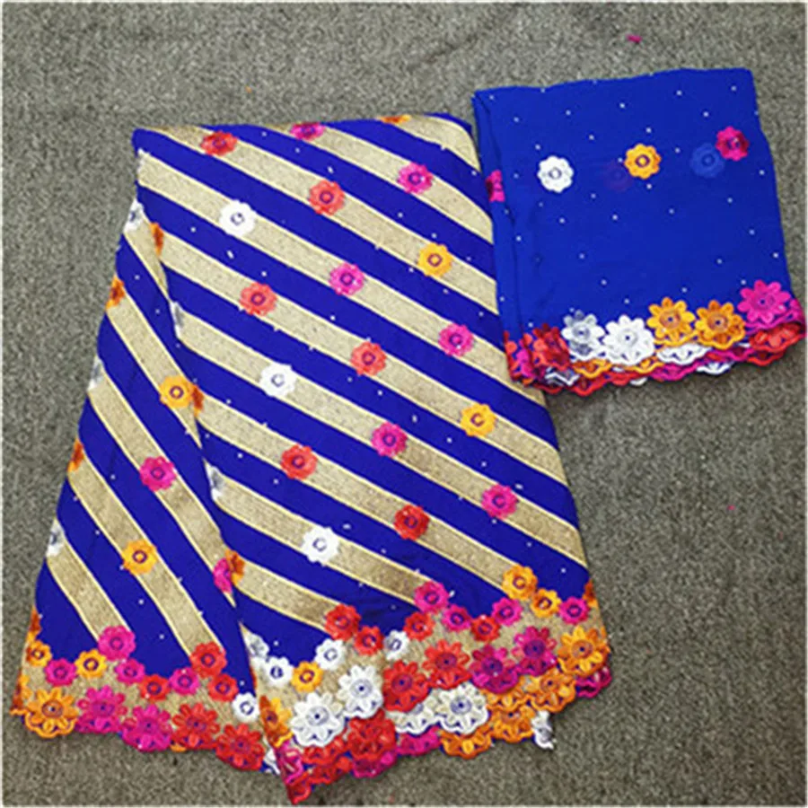 Лидер продаж нигерийское кружево ткань в африканском стиле хлопок швейцарские кружева высокое качество кружевная ткань из Дубая 7 ярдов