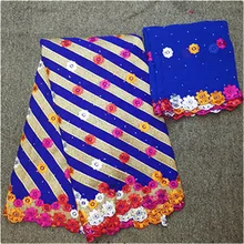 Лидер продаж нигерийское кружево ткань в африканском стиле хлопок швейцарские кружева высокое качество кружевная ткань из Дубая 7 ярдов