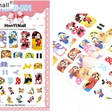 Для девочек с изображением мультипликационных персонажей! Лак для ногтей задний клей деколь декорации дизайн ногтей стикер для ногтей Советы красоты