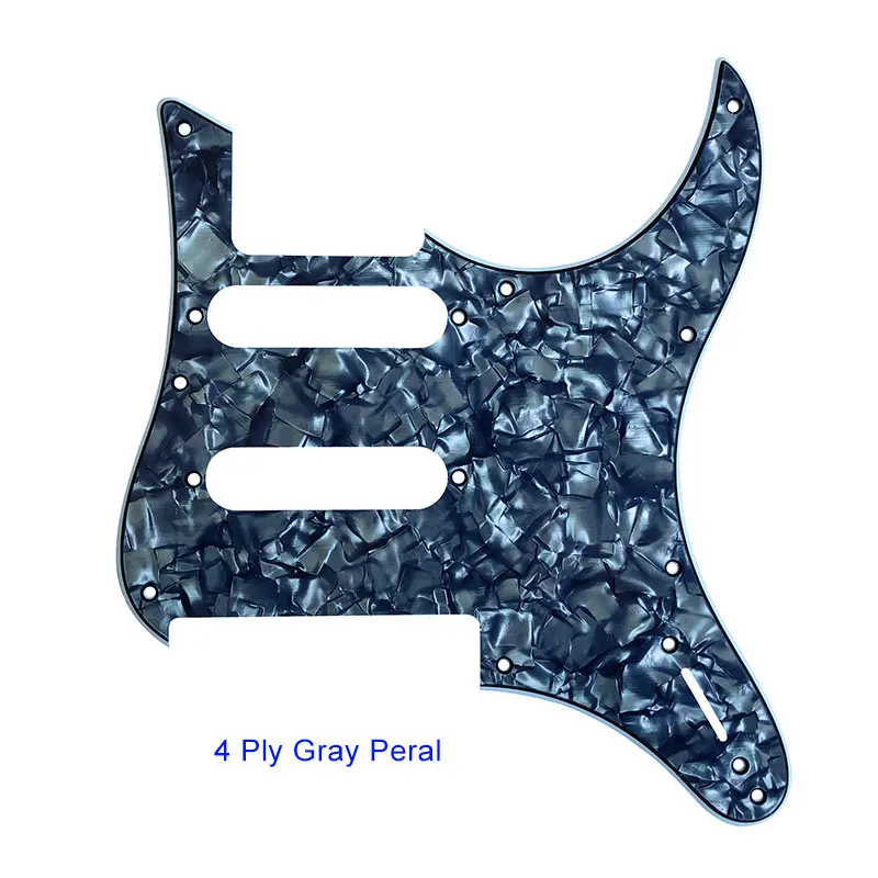 4ply Gray pearl Pleroo Custom гитарные Запчасти-для PACIFICA 112 в электрическая гитара Pickguard, 4Ply Крем pearl - Цвет: 4ply Gray pearl