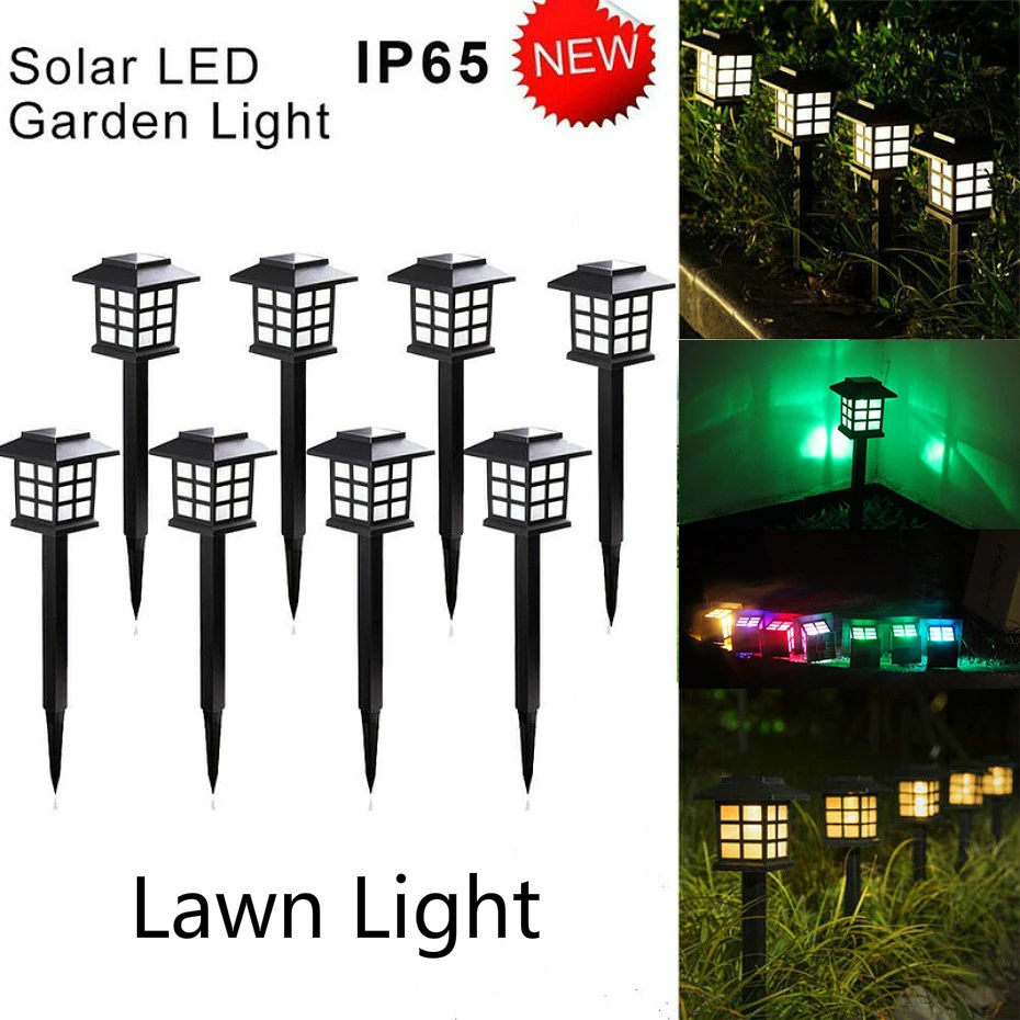 Светодиодные фонари для дорожек на солнечной батарее водонепроницаемые садовые