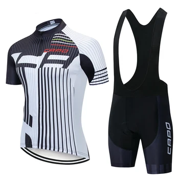 

Short Sleeve Cycling Jerseys 2020 CAPO Men Team Cycle Bike Clothing Maillot Ropa Ciclismo Uniformes Biking Clothes
