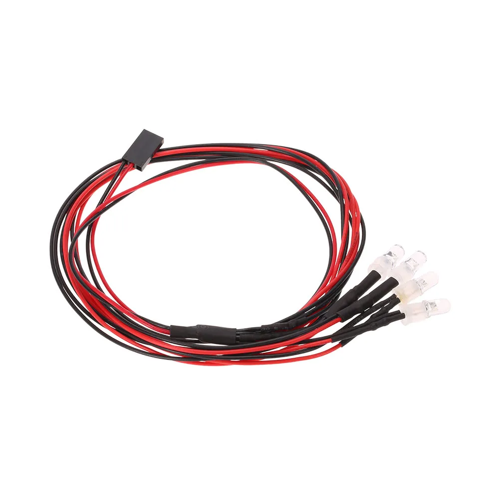 

Car Model Light 1/10 1/8 RC For Tamiya Axial SCX10 D90 HPI 4pcs LED Lamp