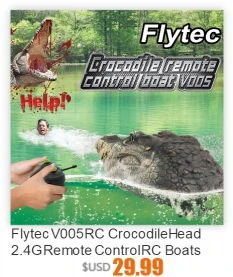 Flytec V005 RC голова крокодила 2,4G пульт дистанционного управления RC лодки воды плавающий Водонепроницаемый имитация лодка шутка шалость производитель детские игрушки