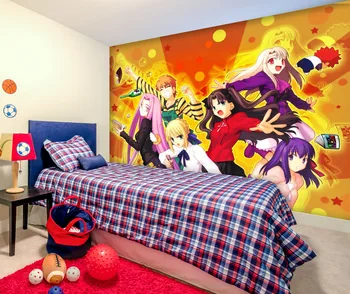 

[Self-Adhesive] 3D Fate Stay Night 413 Japan Anime Wall Paper mural Wall Print Decal Wall Murals Belly