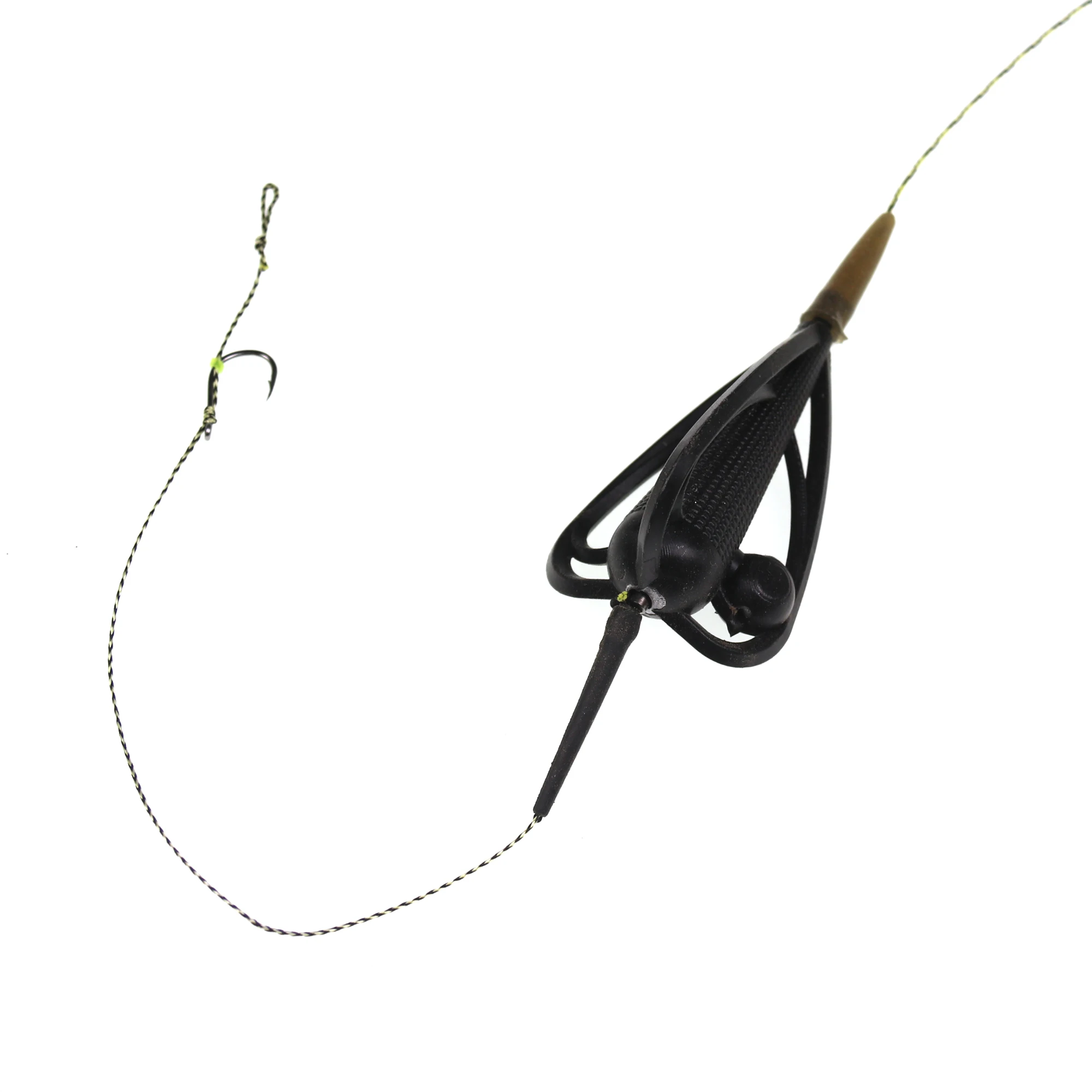 Wifreo 1pc Carp Fishing Hair Rig Inline Method Feeder Rig 40g 50g 60g 70g Carp Coarse Fishing Hair Rig 2 Hooks Set Kits