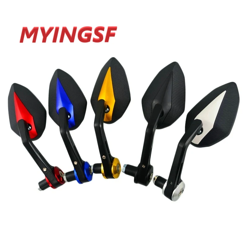 Motorcycle Mirror Handlebar Side Handle Bar Ends Mirror For YAMAHA R6 R1 MT 09 07 TMAX XMAX WR 125 250 KTM DUKE 690 125 200 390