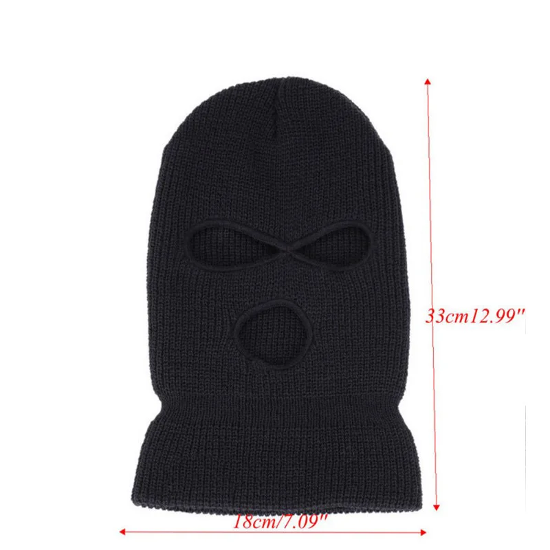 1 шт. черная однотонная зимняя теплая Балаклава лицевая маска для мужчин и женщин унисекс уличная велосипедная зимняя маска черная маска Крышка для головы рта
