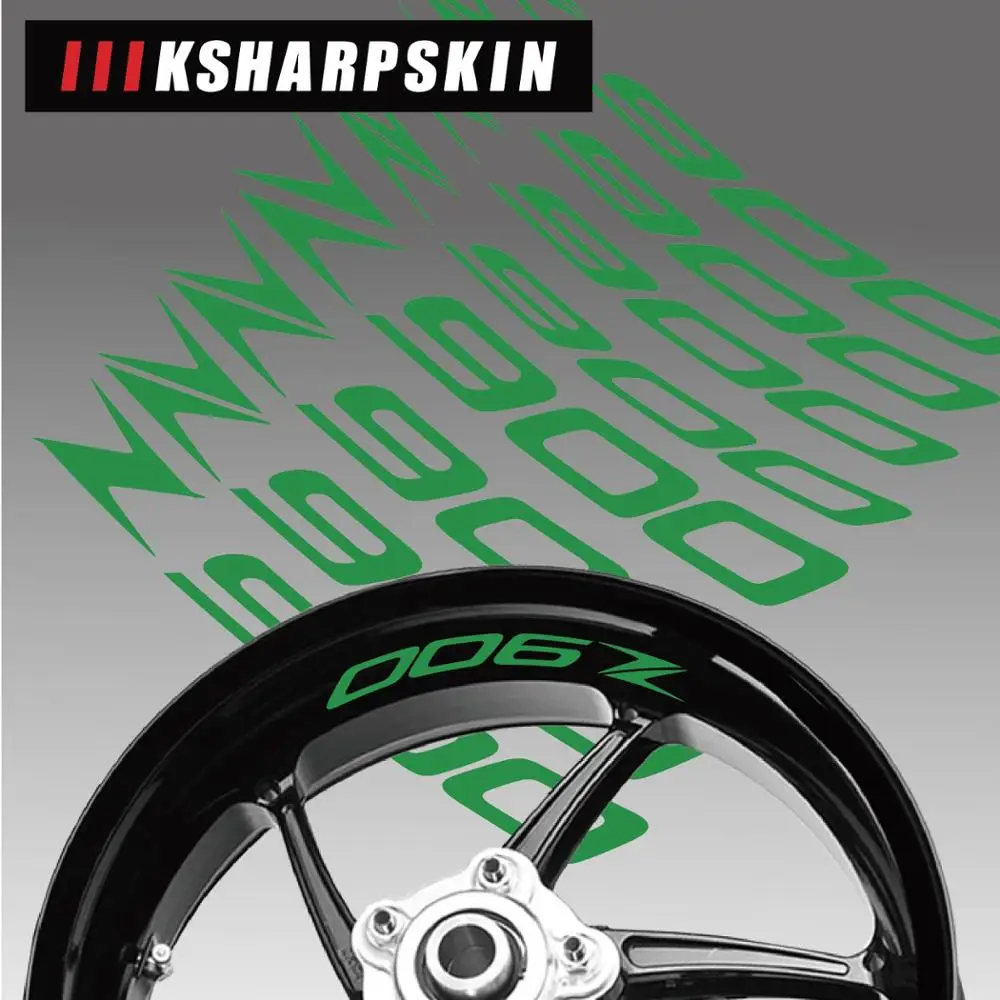 Высокое качество moto rcycle rim логотип наклейка светоотражающие Аксессуары для автомобиля Аксессуары украшение подходит для kawasaki Z900