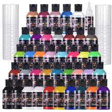 

OPHIR 36-Color Pre-Mixed Acrylic Pouring Paint with Magic Medium & Varnish Water-Based High Flow Arts Supply 100ML/Bottle TA001