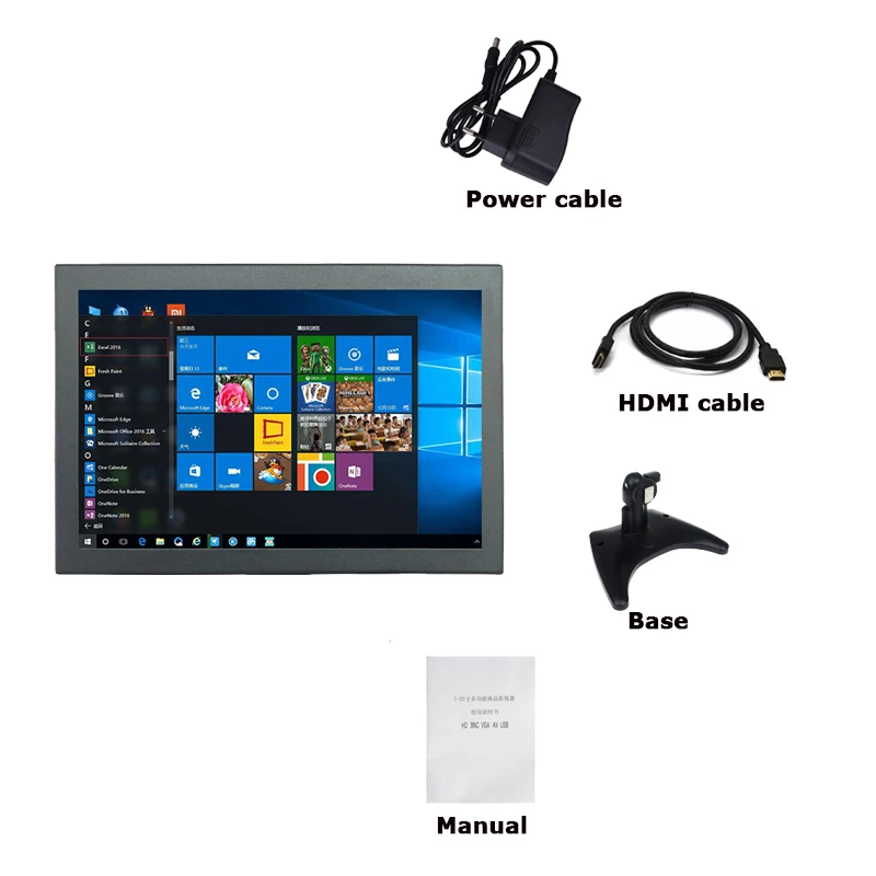ݼ ̽   LCD ÷, AV BNC VGA HDMI Է USB ũž  , 10.1 ġ