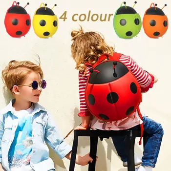 

High Quality Ladybug Backpack Cute Boys Girls Children Toddler Bag Ladybird Kindergarten Schoolbag Kids Kawaii Toy Knapsack