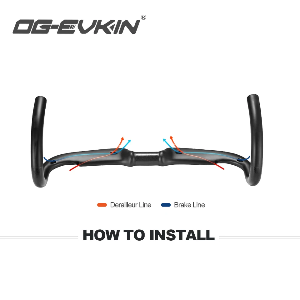 OG-EVKIN HB-002 AERO Carbon Handlebar 31.8MM 400/420/440MM Road