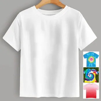 

Womendiy Tie-dye Tees Casual O-neck Short Sleeve Tee Shirt Basic White Cotton Breathable T Shirt Women Famale Camisetas Mujer