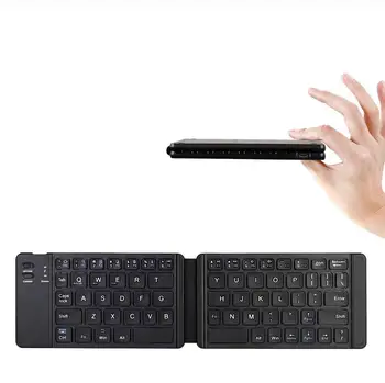

Light-Handy Russian/English Bluetooth Folding Keyboard Foldable Wireless Keypad for IOS/Android/Windows ipad Tablet Phone d35