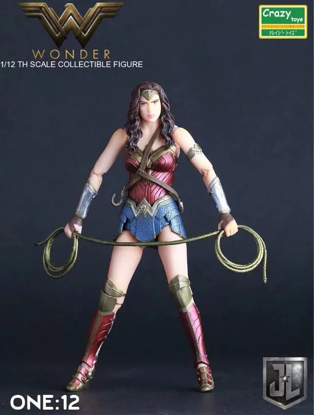 

New Voice Anime DC Universe Crazy Toys 6-Inch Mobile Wonder Woman Garage Kit Doll Decoration