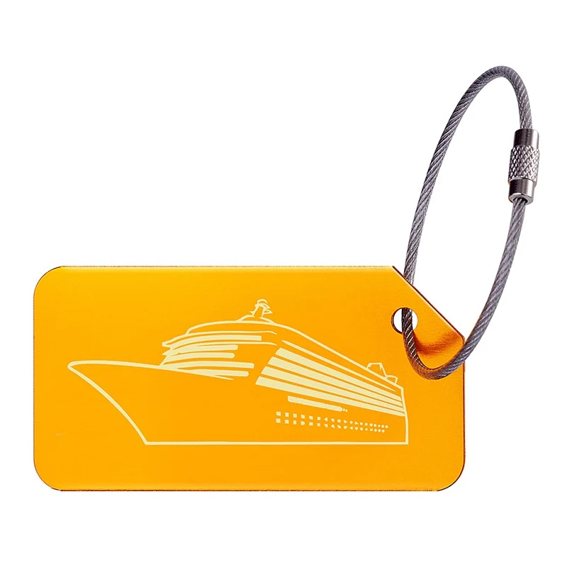 

Aluminum Alloy Luggage Tags Luggage Name Tags Suitcase Address Label Holder Travel Accessories